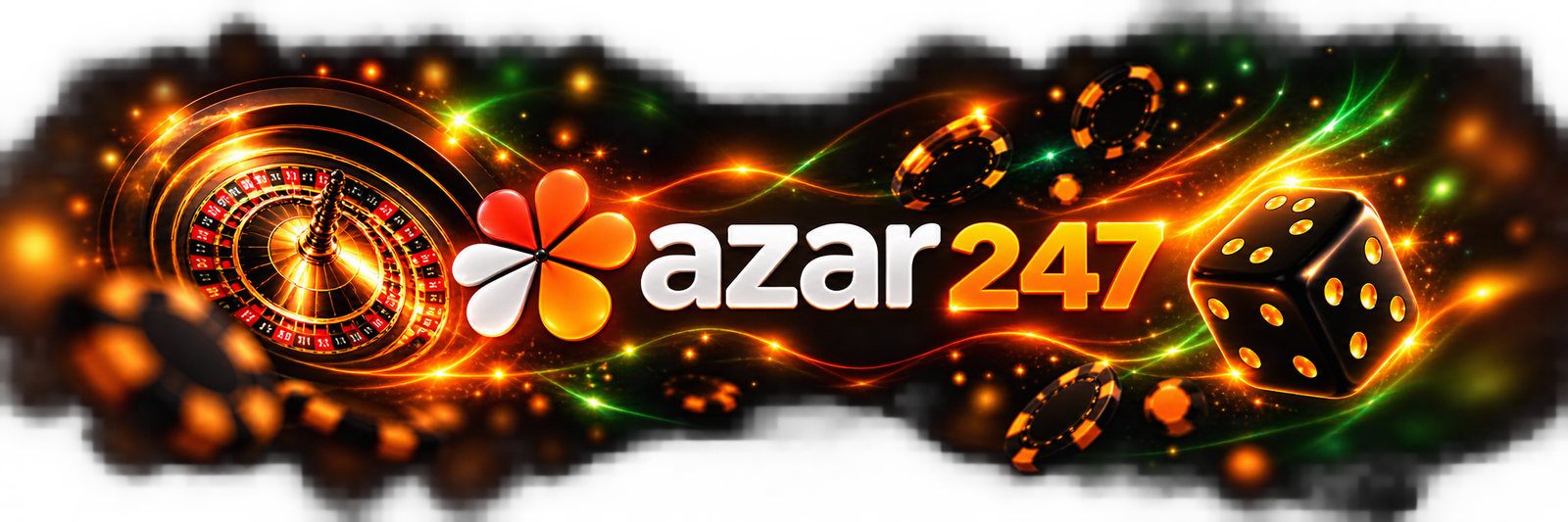 Azar 247 - Ruleta, logo y dado